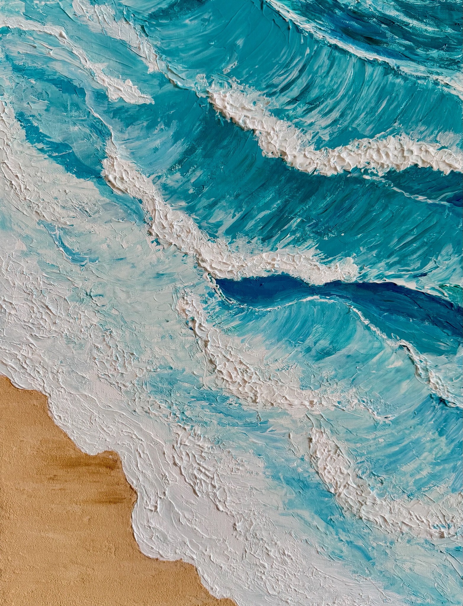 Turquoise Tides in Motion